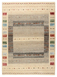Gabbeh Rug - Loribaft Indus - 244 x 177 cm - light beige
