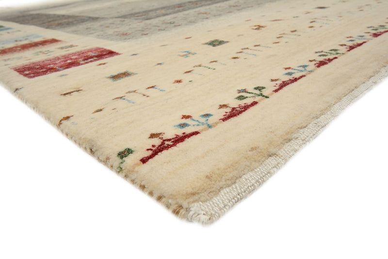 Gabbeh Rug - Loribaft Indus - 244 x 177 cm - light beige