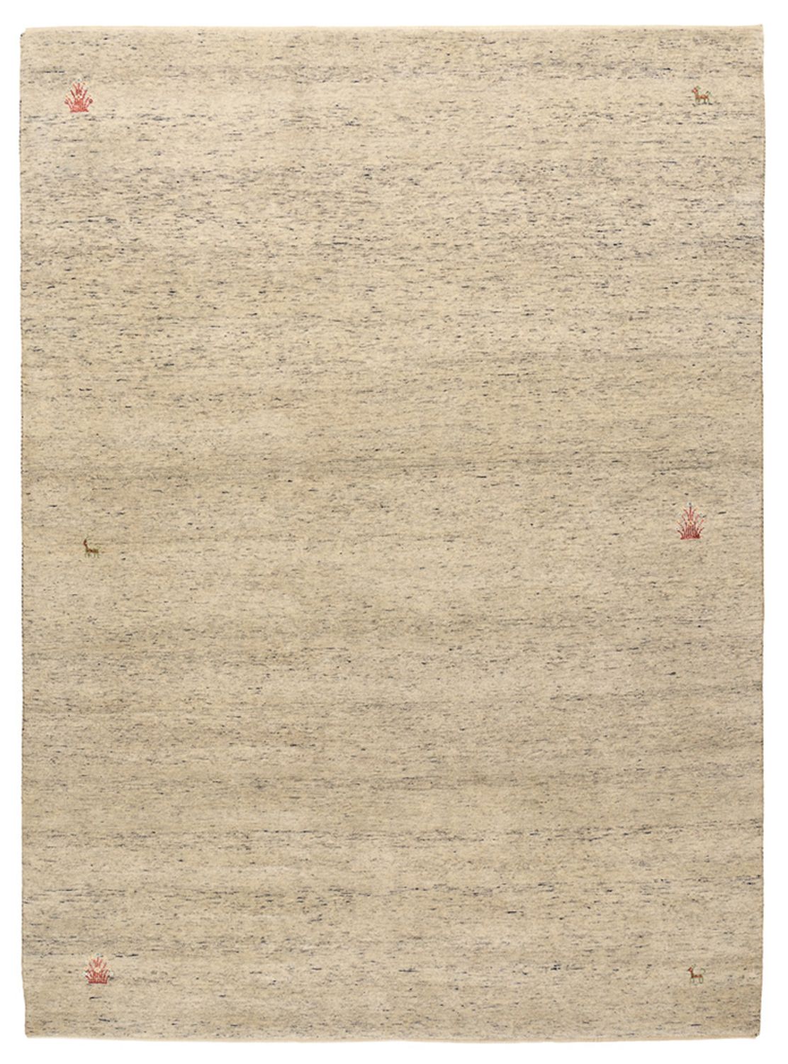 Gabbeh Rug - Loribaft Indus - 238 x 175 cm - light beige