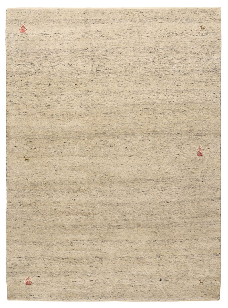 Gabbeh Rug - Loribaft Indus - 238 x 175 cm - light beige