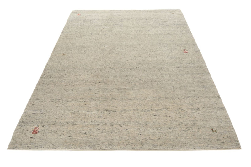 Gabbeh Rug - Loribaft Indus - 238 x 175 cm - light beige