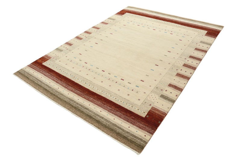 Gabbeh Rug - Loribaft Indus - 239 x 169 cm - light beige