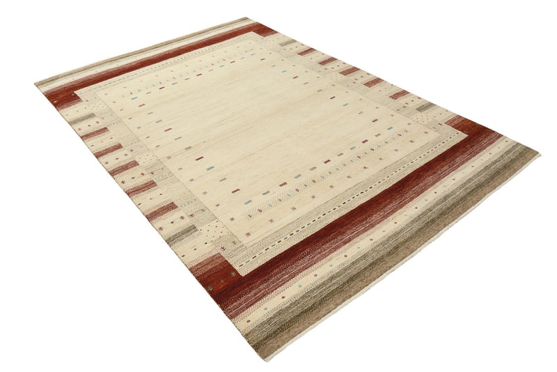 Gabbeh Rug - Loribaft Indus - 239 x 169 cm - light beige