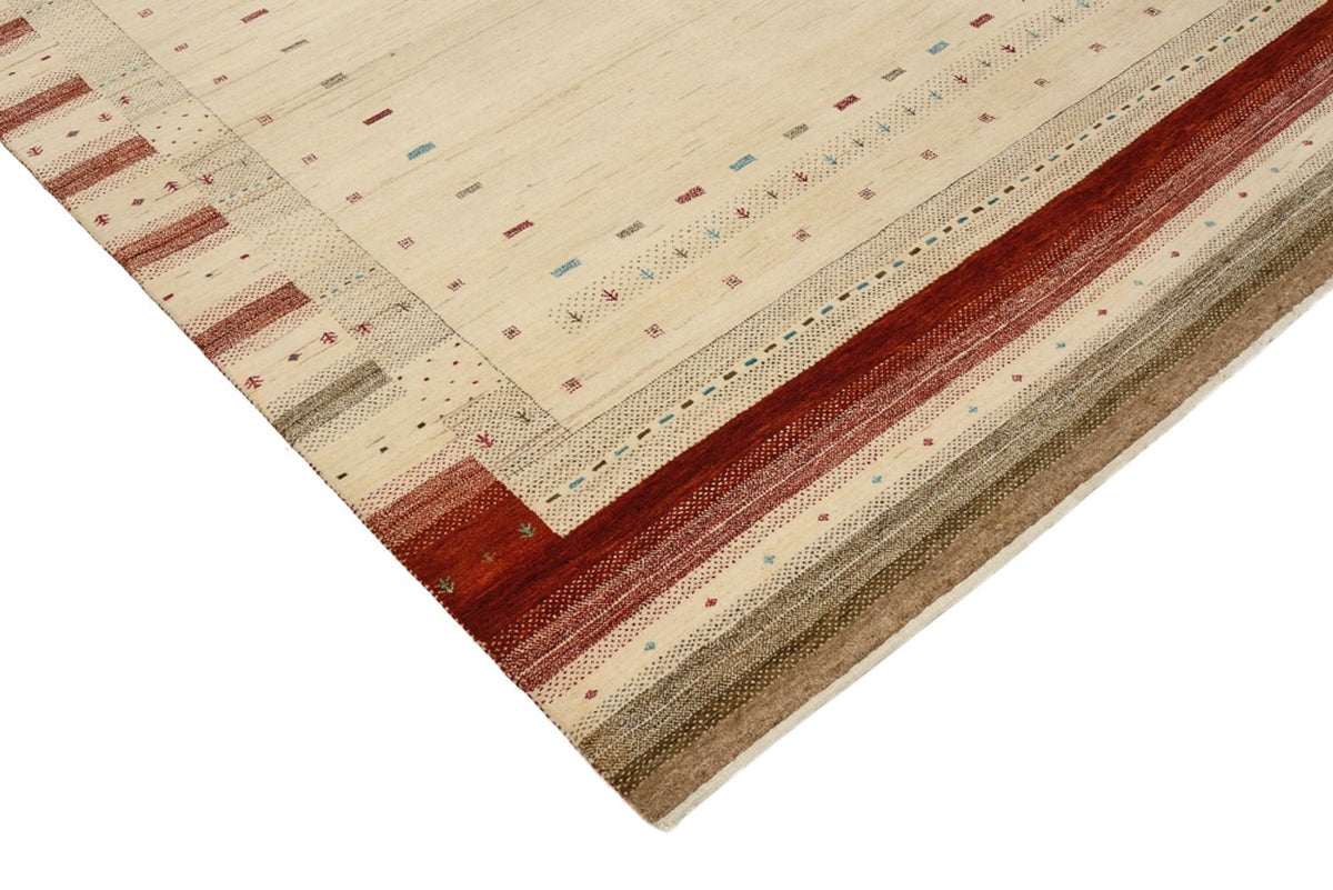 Gabbeh Rug - Loribaft Indus - 239 x 169 cm - light beige