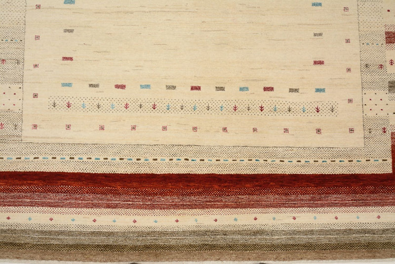 Gabbeh Rug - Loribaft Indus - 239 x 169 cm - light beige
