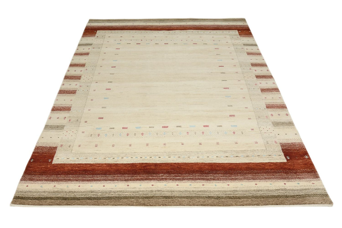 Gabbeh Rug - Loribaft Indus - 239 x 169 cm - light beige