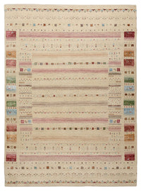 Gabbeh Rug - Loribaft Indus - 239 x 174 cm - light beige