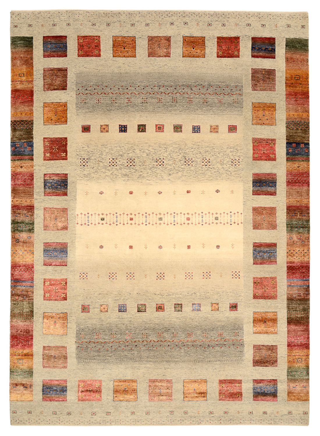Gabbeh Rug - Loribaft Indus - 348 x 250 cm - multicolored