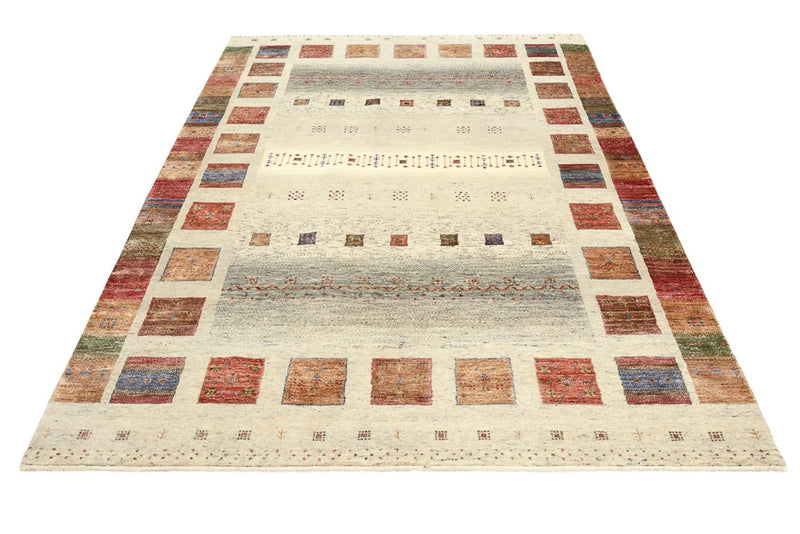Gabbeh Rug - Loribaft Indus - 241 x 176 cm - multicolored