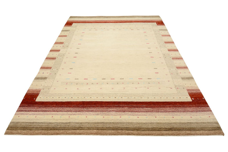Gabbeh Rug - Loribaft Indus - 299 x 210 cm - light beige