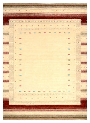 Gabbeh Rug - Loribaft Indus - 356 x 255 cm - light beige
