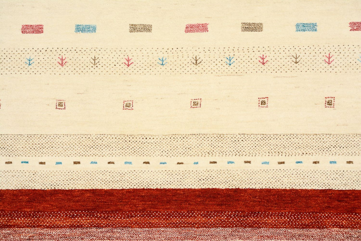 Gabbeh Rug - Loribaft Indus - 356 x 255 cm - light beige