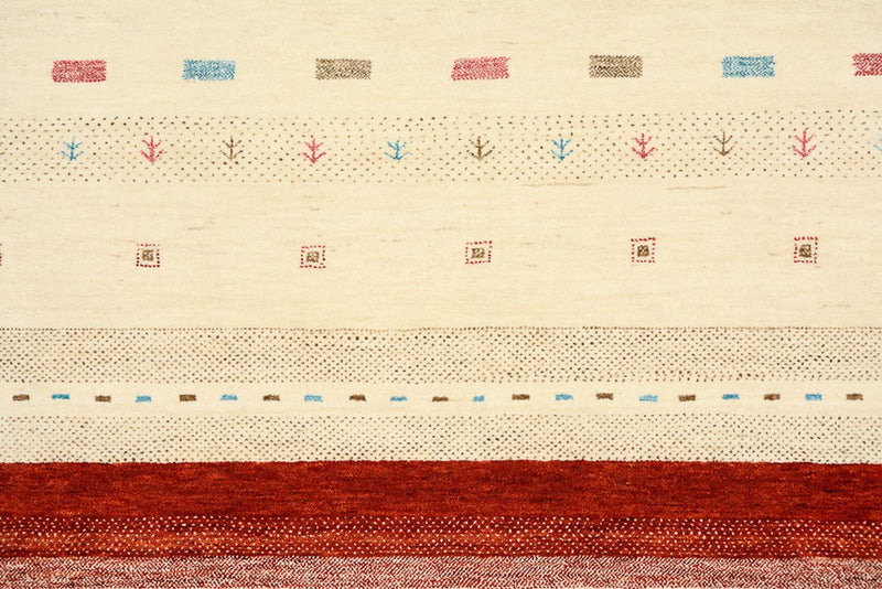 Gabbeh Rug - Loribaft Indus - 356 x 255 cm - light beige