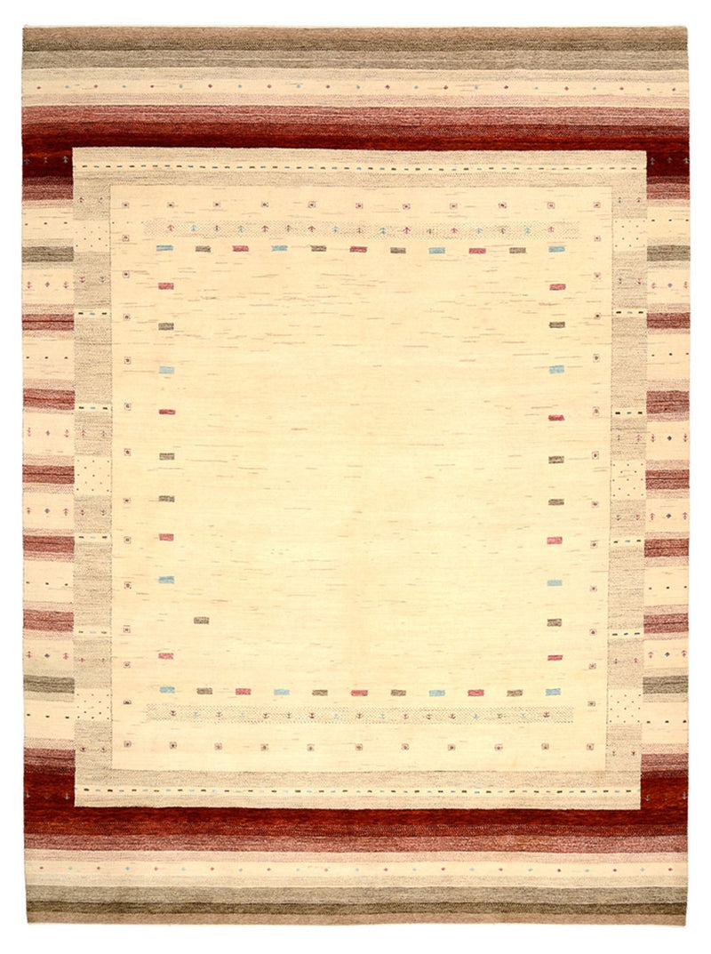Gabbeh Rug - Loribaft Indus - 342 x 254 cm - light beige