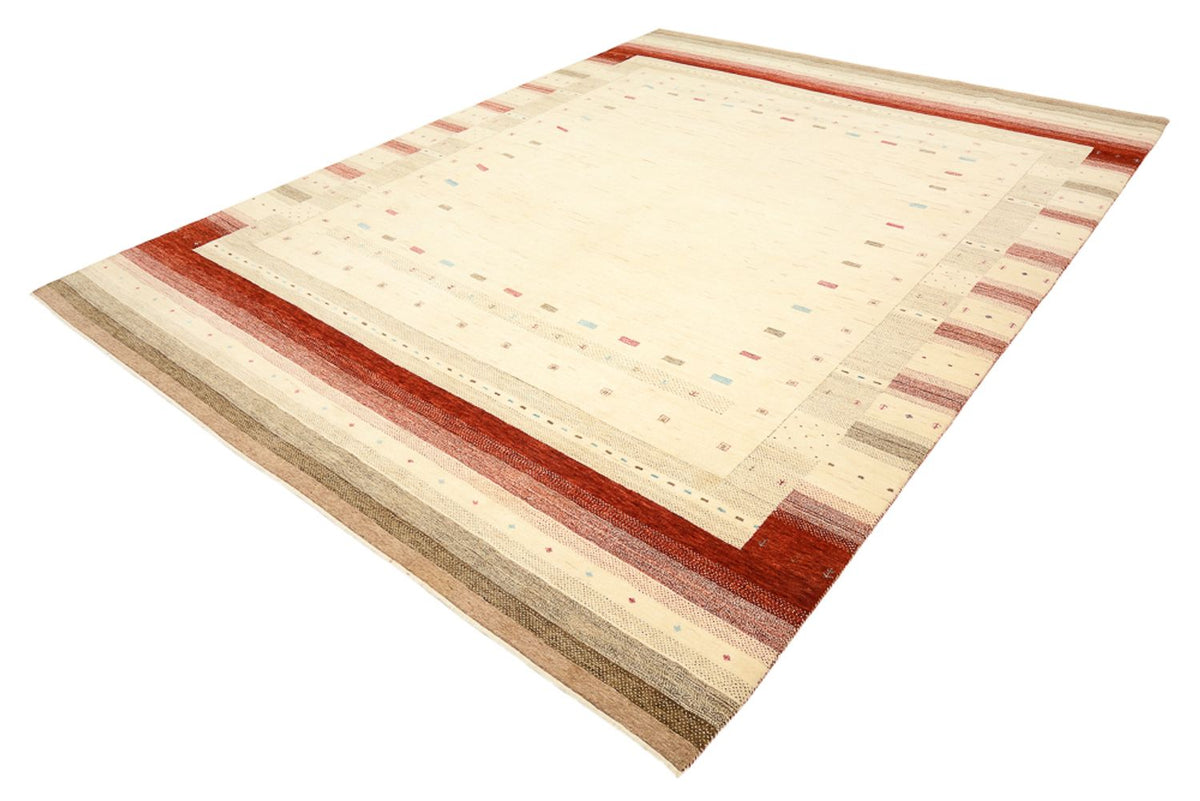Gabbeh Rug - Loribaft Indus - 342 x 254 cm - light beige