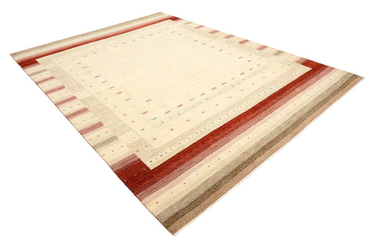 Gabbeh Rug - Loribaft Indus - 342 x 254 cm - light beige
