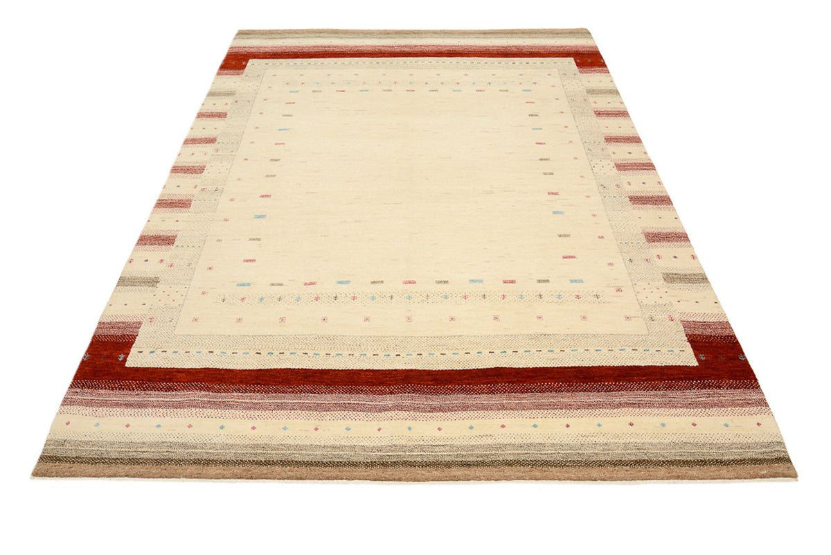 Gabbeh Rug - Loribaft Indus - 238 x 174 cm - light beige