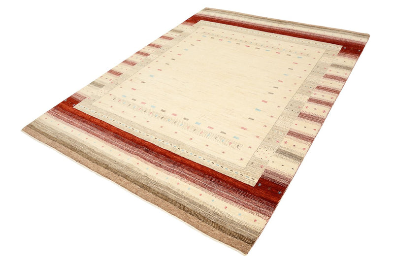 Gabbeh Rug - Loribaft Indus - 240 x 175 cm - light beige