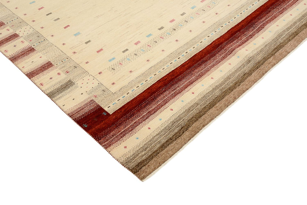 Gabbeh Rug - Loribaft Indus - 240 x 175 cm - light beige