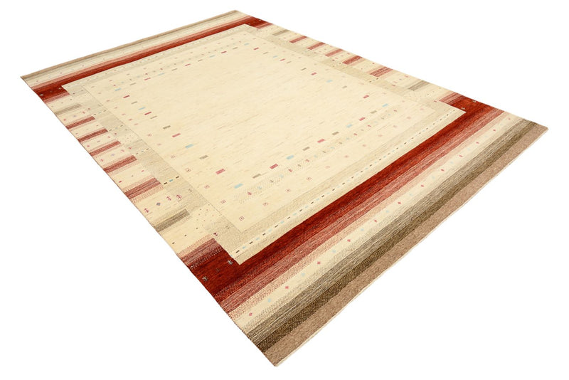 Gabbeh Rug - Loribaft Indus - 304 x 205 cm - light beige