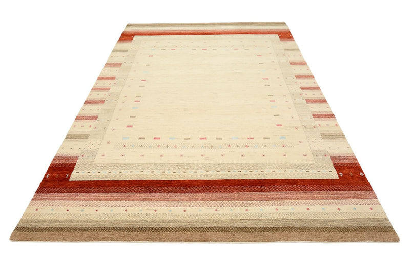 Gabbeh Rug - Loribaft Indus - 304 x 205 cm - light beige