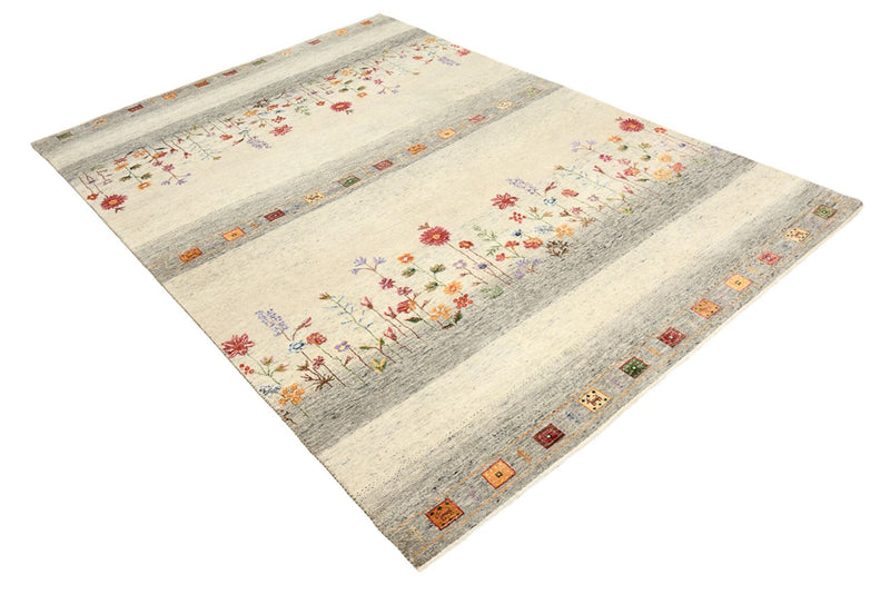 Gabbeh Rug - Loribaft Indus - 244 x 173 cm - light beige