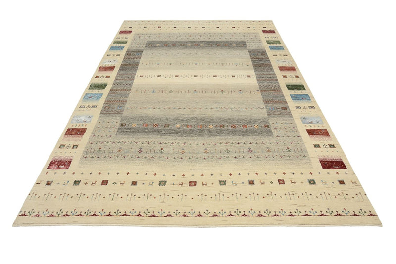 Gabbeh Rug - Loribaft Indus - 304 x 201 cm - multicolored