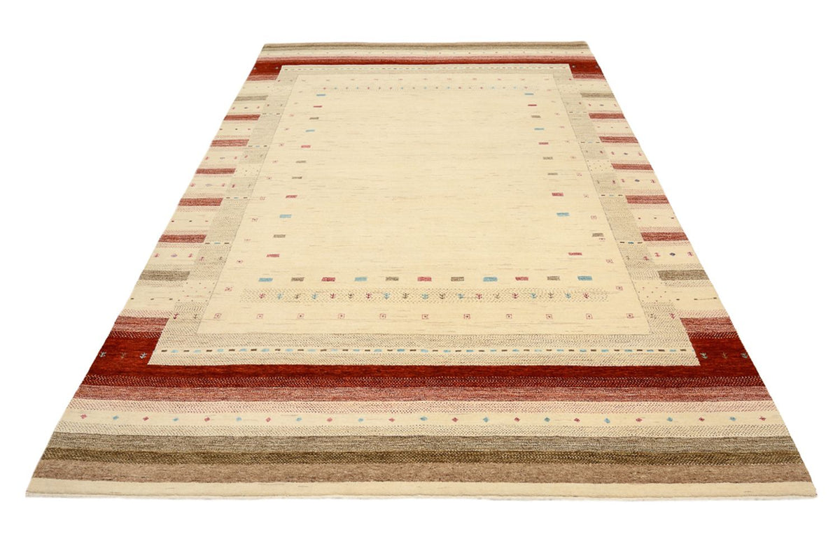 Gabbeh Rug - Loribaft Indus - 296 x 203 cm - light beige