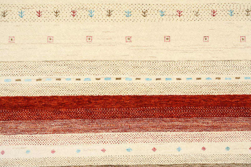 Gabbeh Rug - Loribaft Indus - 296 x 203 cm - light beige