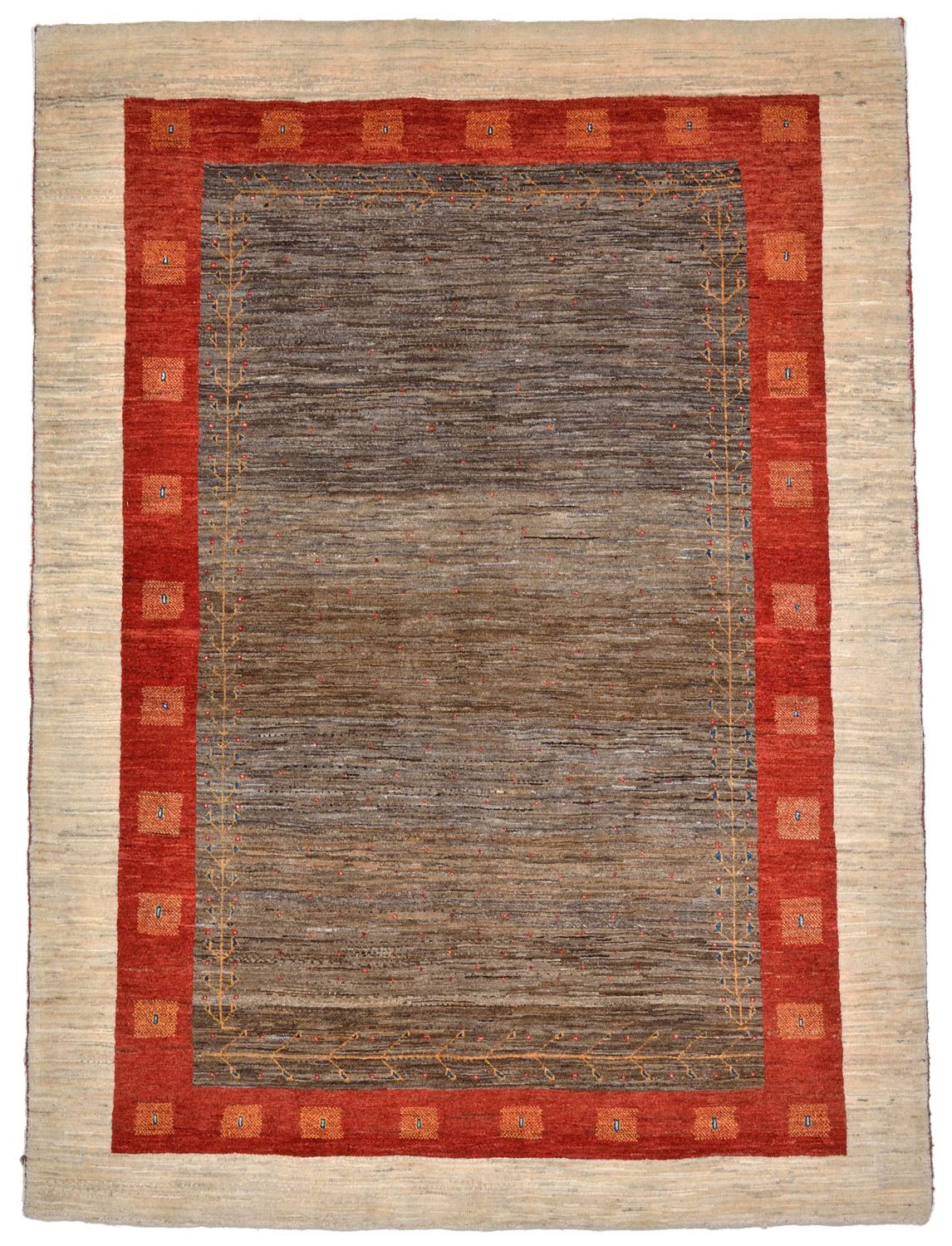 Gabbeh Rug - Loribaft Perser - 205 x 150 cm - brown