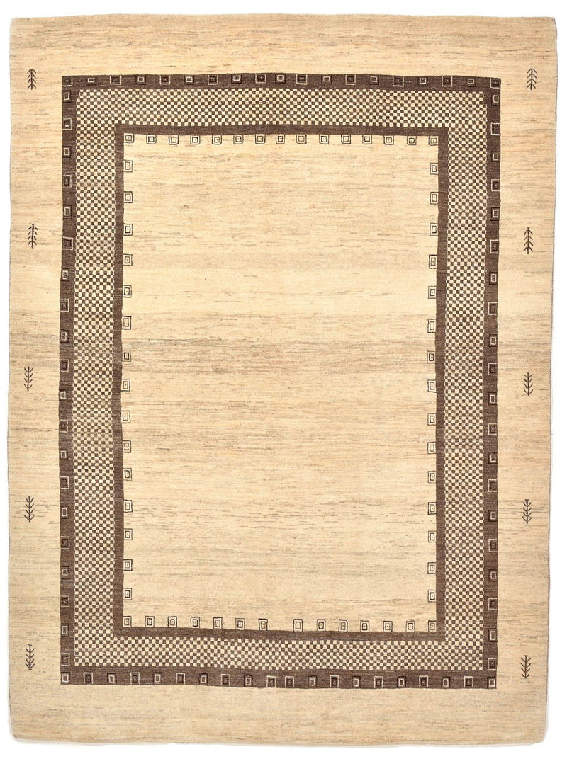 Gabbeh Rug - Loribaft Perser - 242 x 176 cm - beige