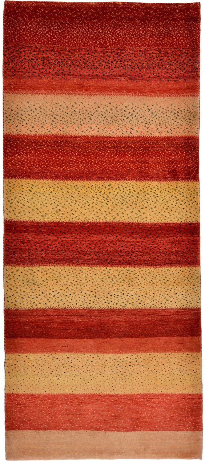 Runner Gabbeh Rug - Loribaft Perser - 202 x 86 cm - red