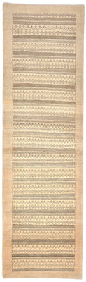 Runner Gabbeh Rug - Loribaft Perser - 297 x 85 cm - sand
