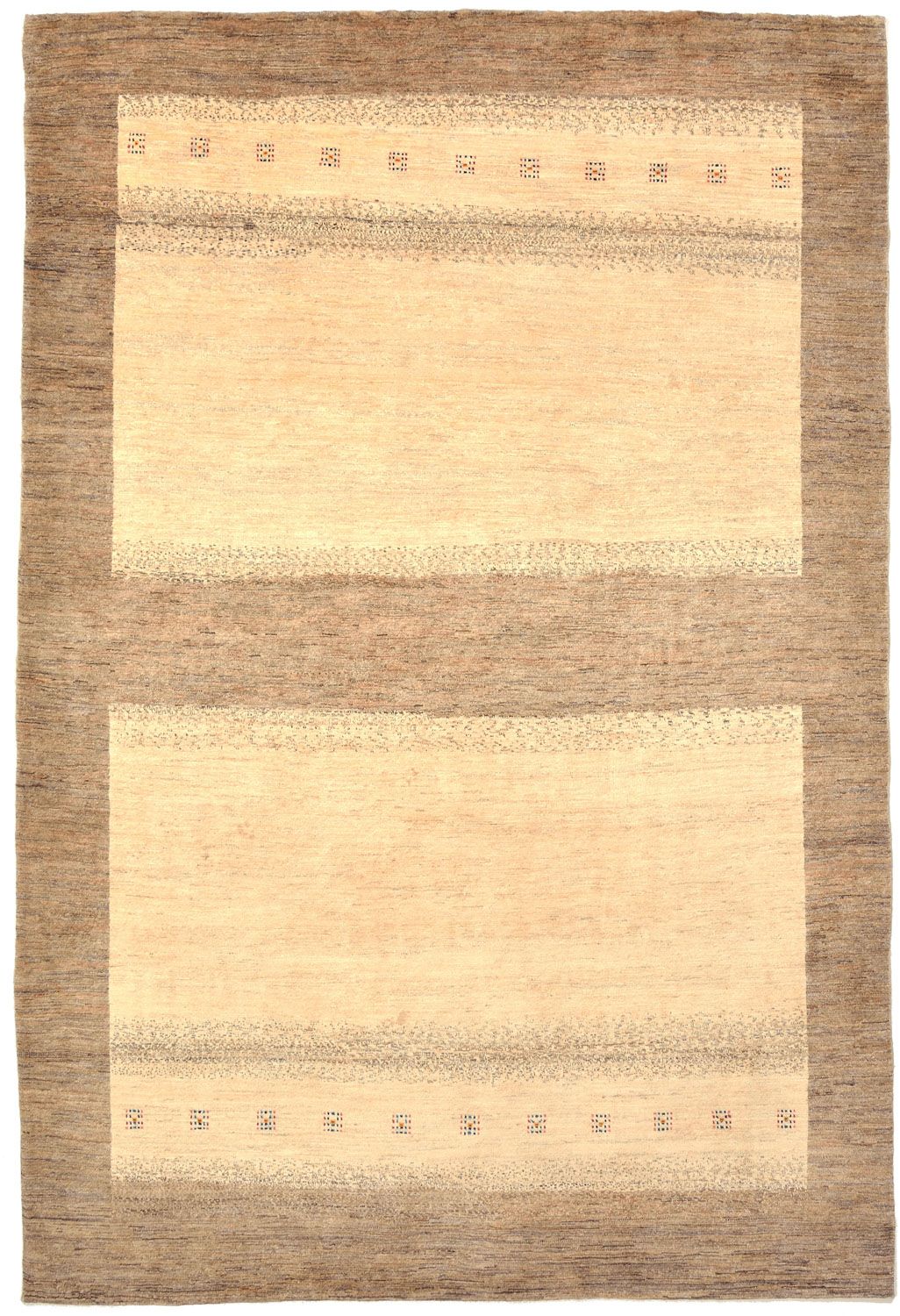 Gabbeh Rug - Loribaft Perser - 301 x 201 cm - beige
