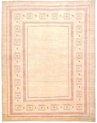 Gabbeh Rug - Loribaft Perser - 417 x 309 cm - beige