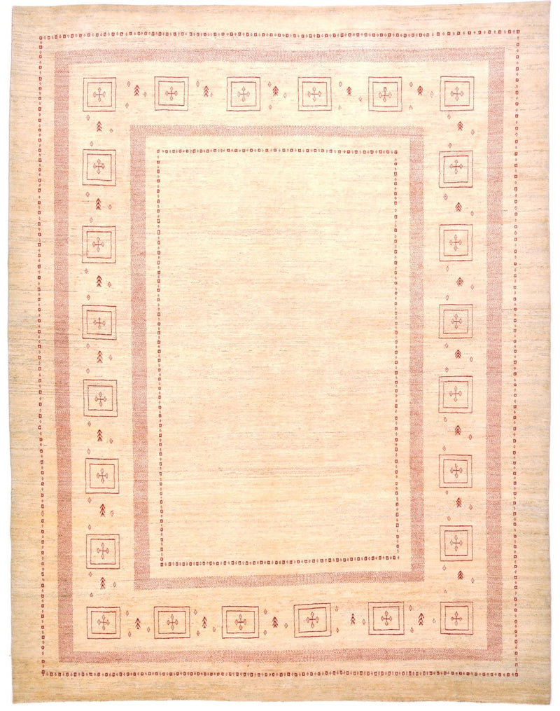 Gabbeh Rug - Loribaft Perser - 417 x 309 cm - beige