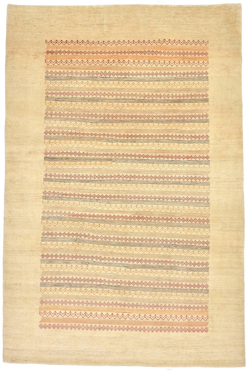 Gabbeh Rug - Loribaft Perser - 302 x 201 cm - natural