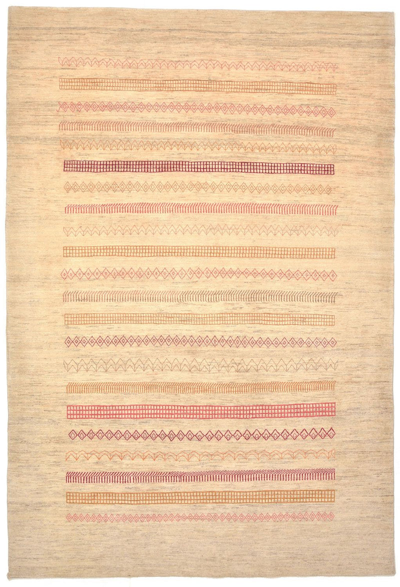 Gabbeh Rug - Loribaft Perser - 301 x 205 cm - sand