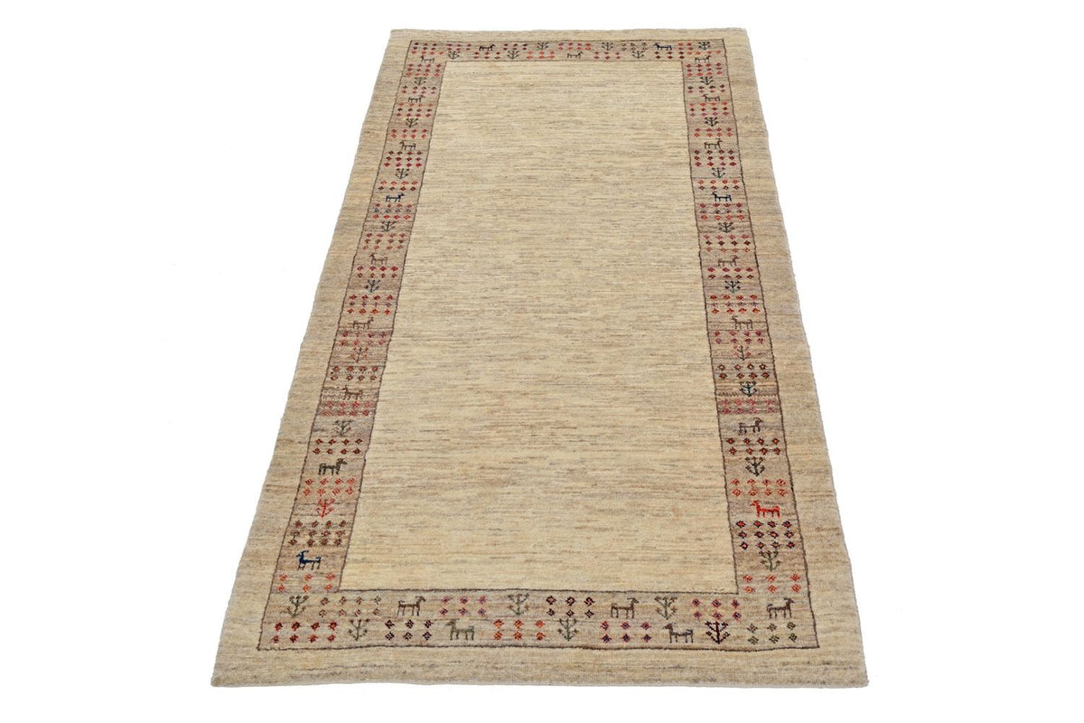 Runner Gabbeh Rug - Loribaft Perser - 176 x 84 cm - sand