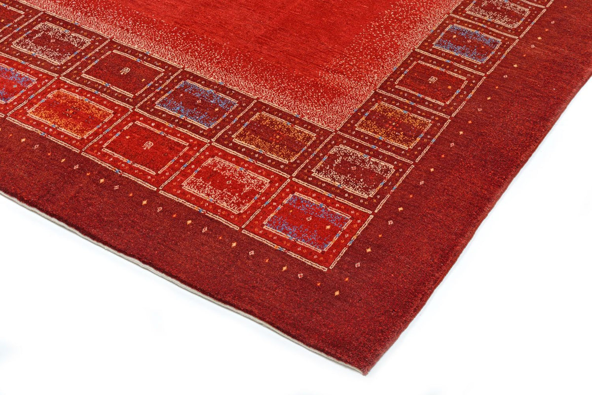 Gabbeh Rug - Loribaft Perser - 353 x 257 cm - red