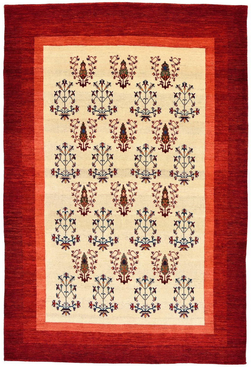 Gabbeh Rug - Loribaft Perser - 298 x 200 cm - red