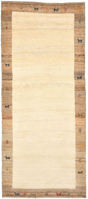Runner Gabbeh Rug - Loribaft Perser - 205 x 87 cm - sand