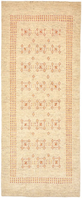 Runner Gabbeh Rug - Loribaft Perser - 195 x 79 cm - beige