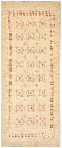 Runner Gabbeh Rug - Loribaft Perser - 195 x 79 cm - beige