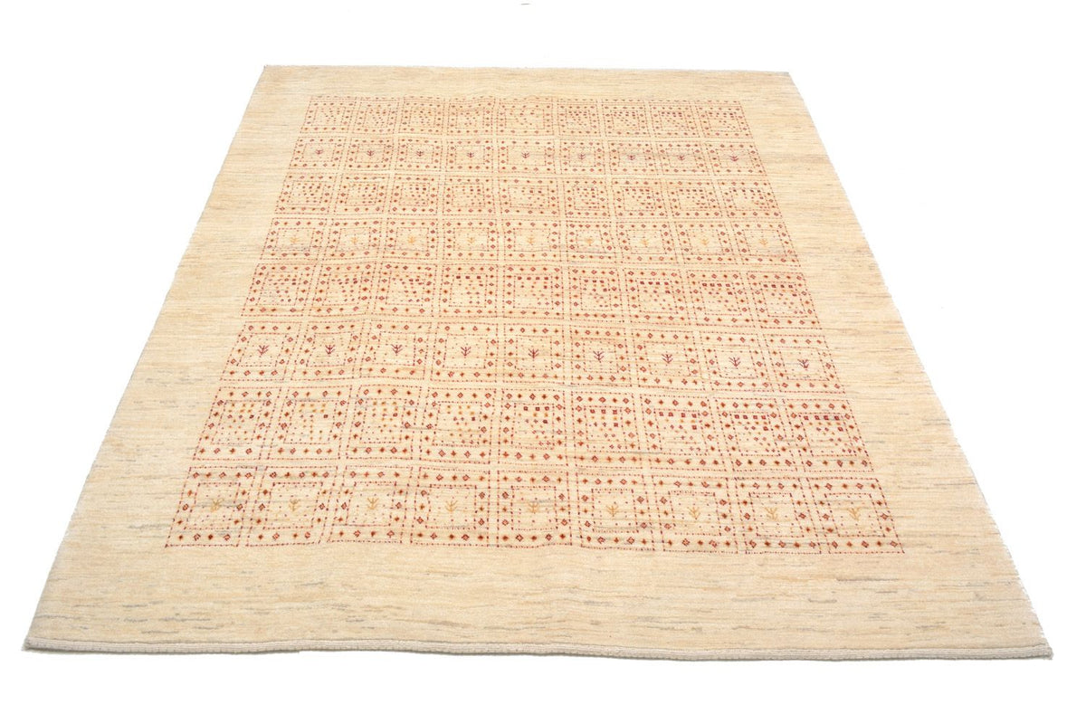 Gabbeh Rug - Loribaft Perser - 202 x 157 cm - beige
