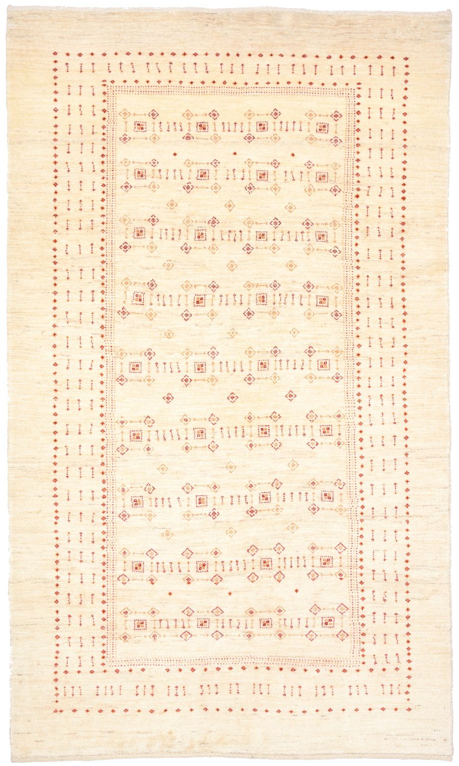 Gabbeh Rug - Loribaft Perser - 201 x 119 cm - beige