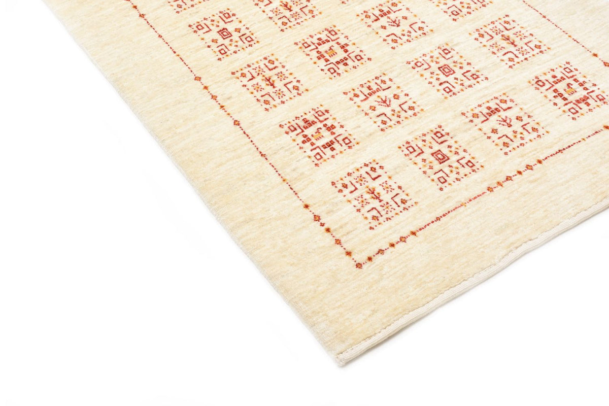 Runner Gabbeh Rug - Loribaft Perser - 199 x 83 cm - natural