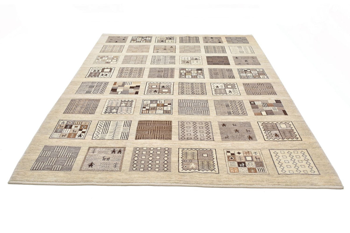 Gabbeh Rug - Loribaft Perser - 296 x 206 cm - light brown