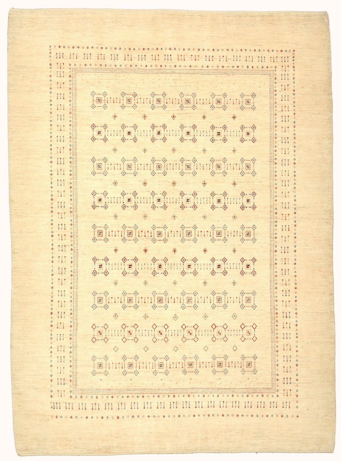 Gabbeh Rug - Loribaft Perser - 239 x 174 cm - beige
