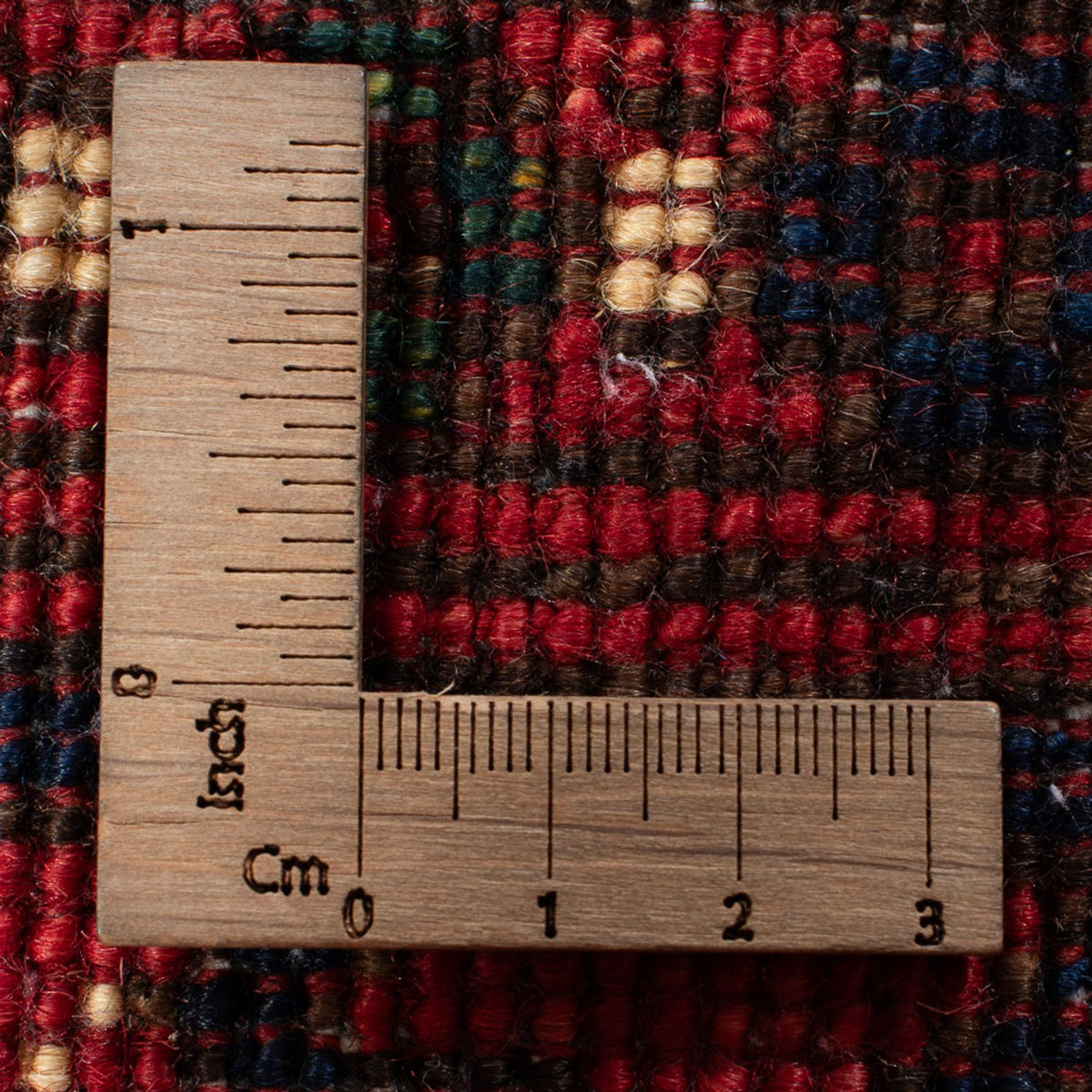 Runner Afghan Rug - 201 x 81 cm - red